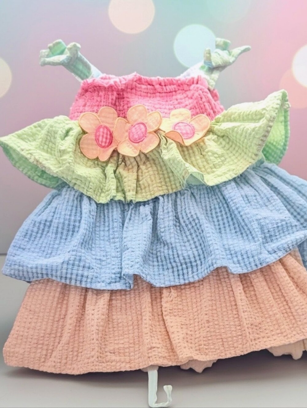 Multi-Color Tiered Flower Sundress Sz. 24 MONTHS